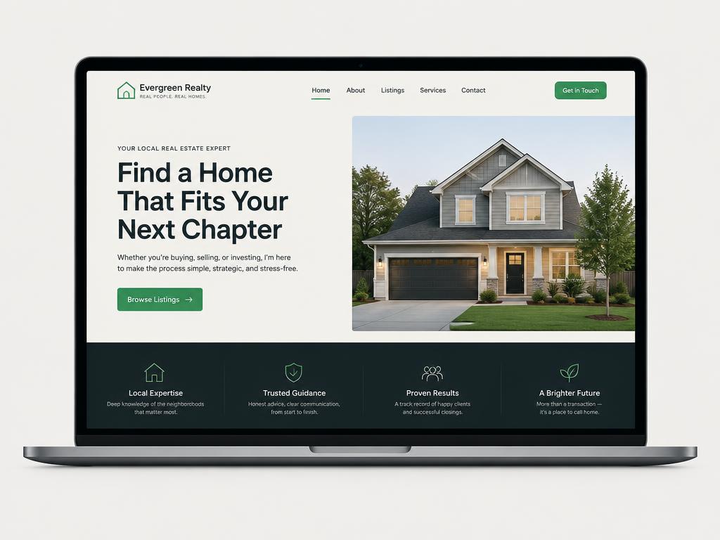 Real Estate Agent demo website preview